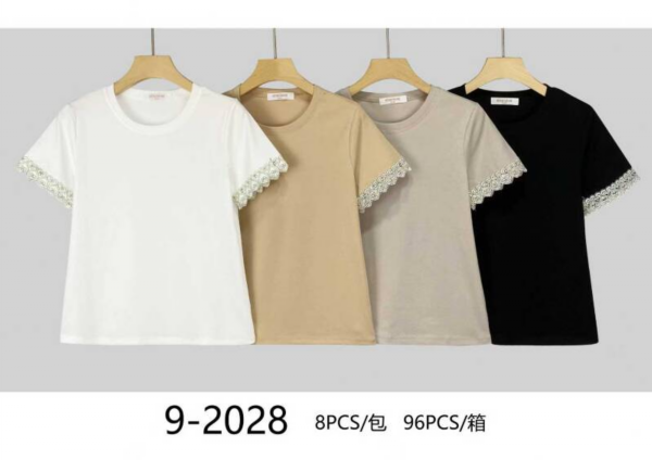 Bluzki damskie Roz Standard, Mix Kolor Paczka 8 szt